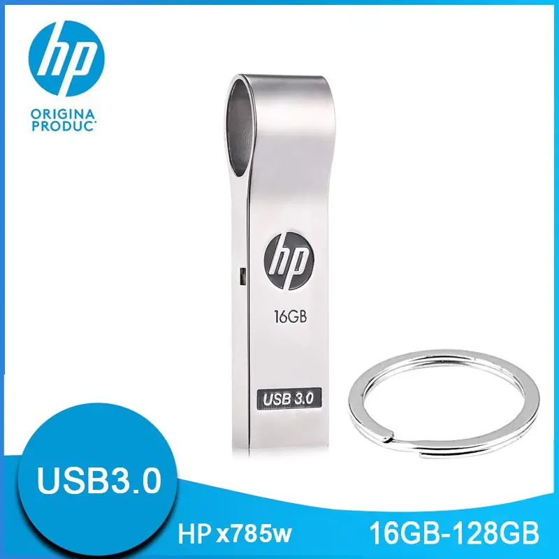 USB флеш накопитель HP 16 ГБ 32 64 128 металлический Cle USB3.0 Прямая поставка