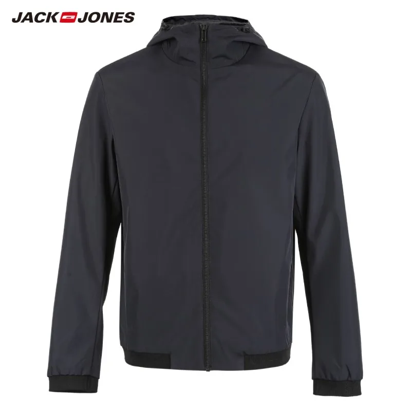Jack &amp Jones Мужская осенняя куртка с капюшоном и длинными рукавами E | 218321530 одежда