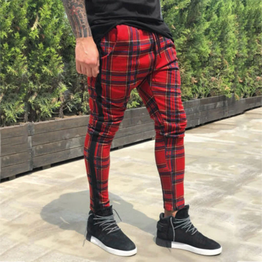 Pants Men Fashion Full Length Sweatpants Mens Long Casual Sport Slim Fit Joggers Running pantalon homme 19FEB14 | Мужская одежда