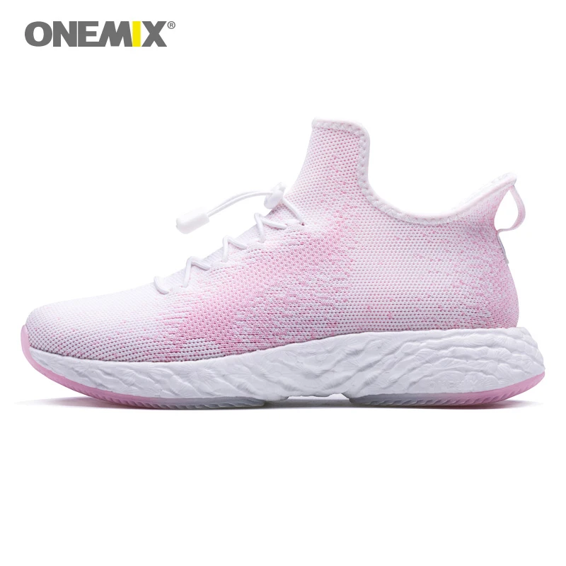 pink ONEMIX кроссовки для мужчин и женщин energy 350 кроссовки rebound 58 Energy drop высокотехнологичные эластичные гибкие Нескользящие ботинки подошва - Цвет: pink