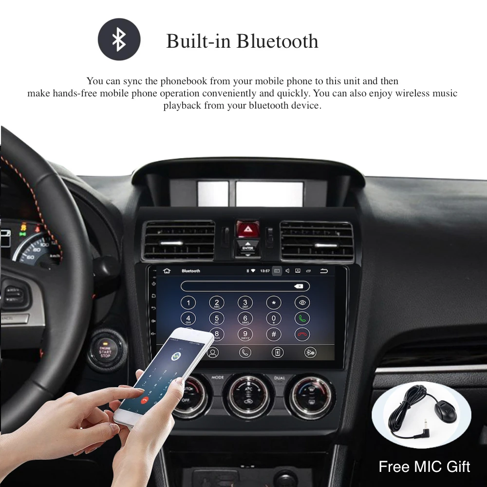 Автомагнитола 2 Din на Android 9 0 с GPS Navi для Subaru Forester WRX XV 2016 2018 PX6 DSP 2.5D IPS экран 4 Гб 64 ПЗУ 6