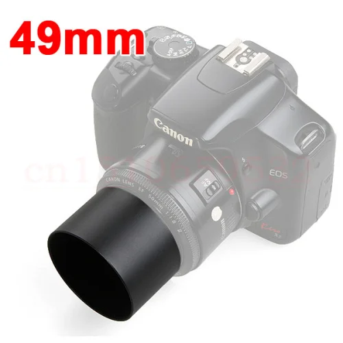 

49 52 55 58 62 67 72 77 82mm Metal Lens Hood Lens Filter Thread For canon For nikon DSLR camera