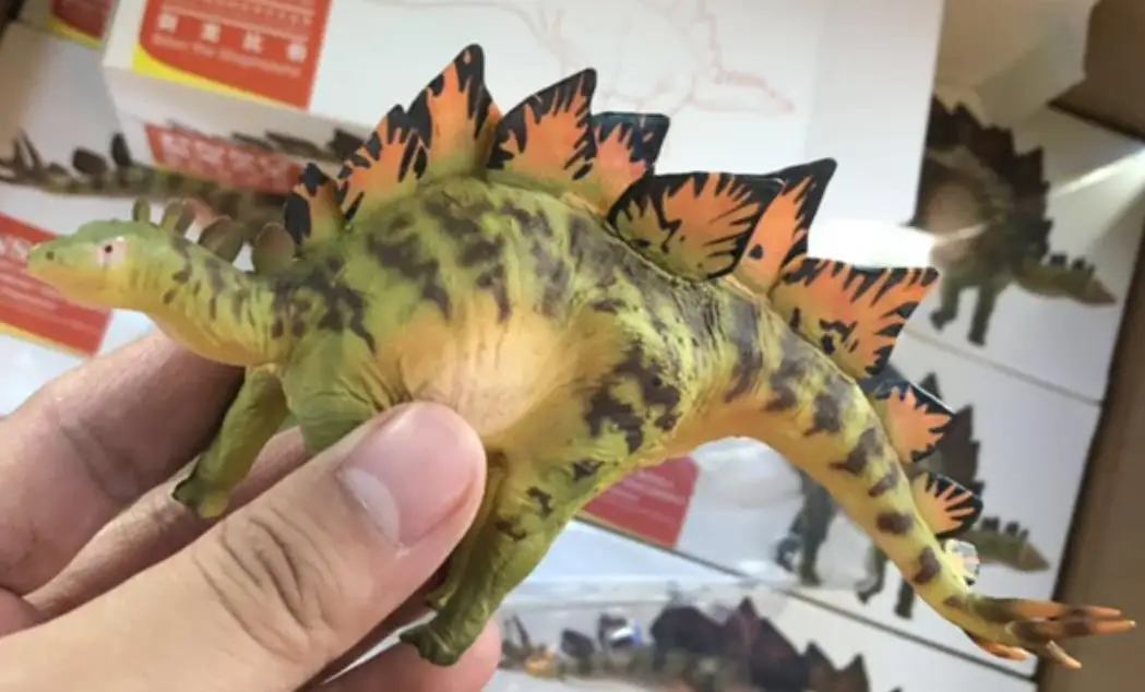 PNSO Dinosaurios Стегозавр модель животного динозавр рисунок куклы классические игрушки для детей