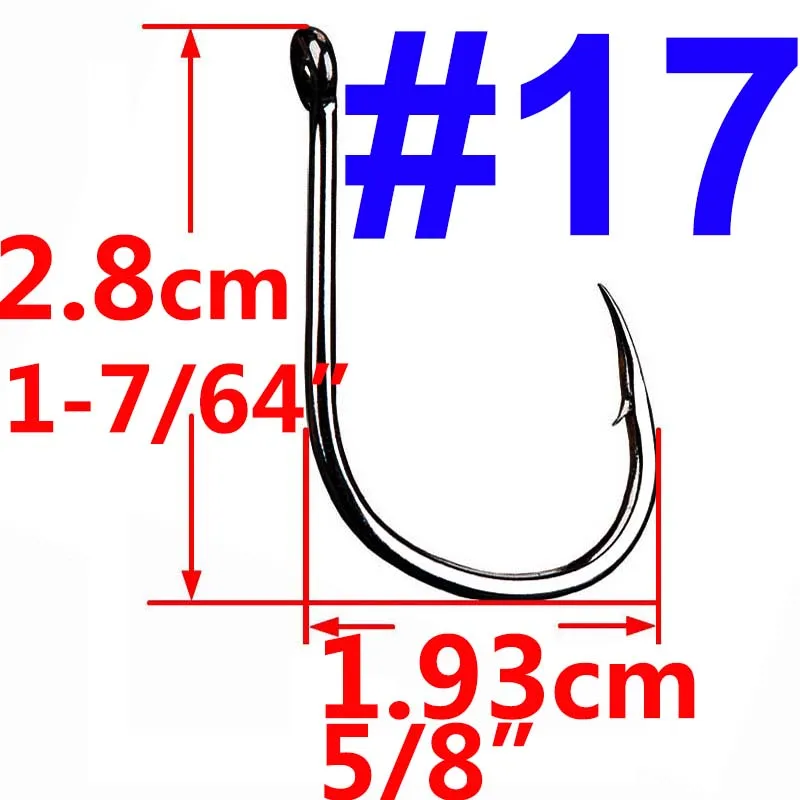100 pcs/50 pcs Iseama Circle Carp Eyed рыболовный крючок Размеры 3 4 5 6 7 8 9, 10, 11, 12, 13, 14, 15, 16, 17, 18 кольцо глаз японский рыболовный крючок - Цвет: 17