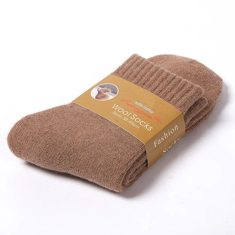 Winter Fashion Luxury Merino Wool Men Dress Socks Brand Big Size Cotton Warm Thick Thermo Socks Gentlemen Thermal Stocking