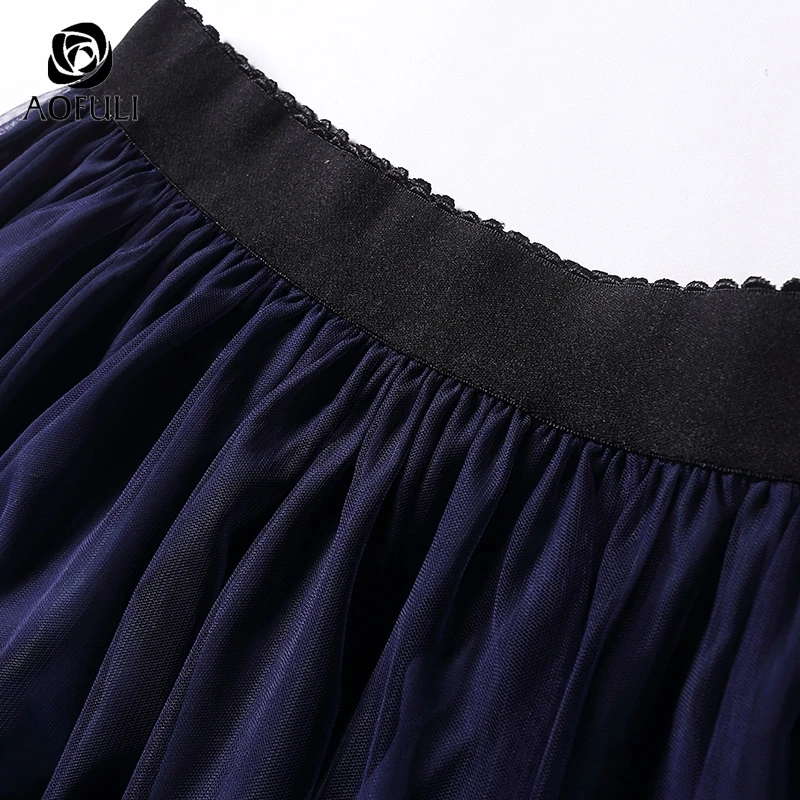 AOFULI L-5XL кружевные сетчатые костюмы с жемчужинами и блестками большие размеры