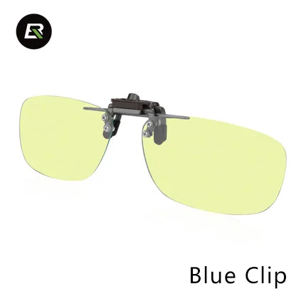 Blue clip ROCKBROS велосипедные поляризованные очки с синим зажимом для близорукости, рыбалки, вождения, ночного видения, очки для велоспорта, очки унисекс для езды на велосипеде - Цвет: Blue clip