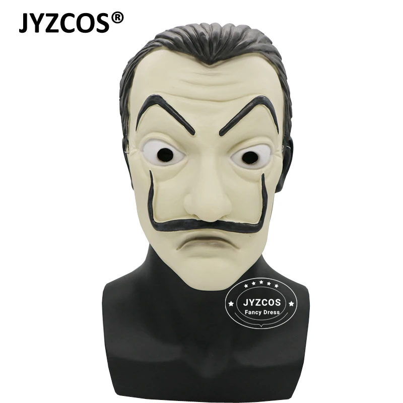 Мужская маска для Хэллоуина JYZCOS La Casa De Papel Salvador Dali карнавальные маски взрослых