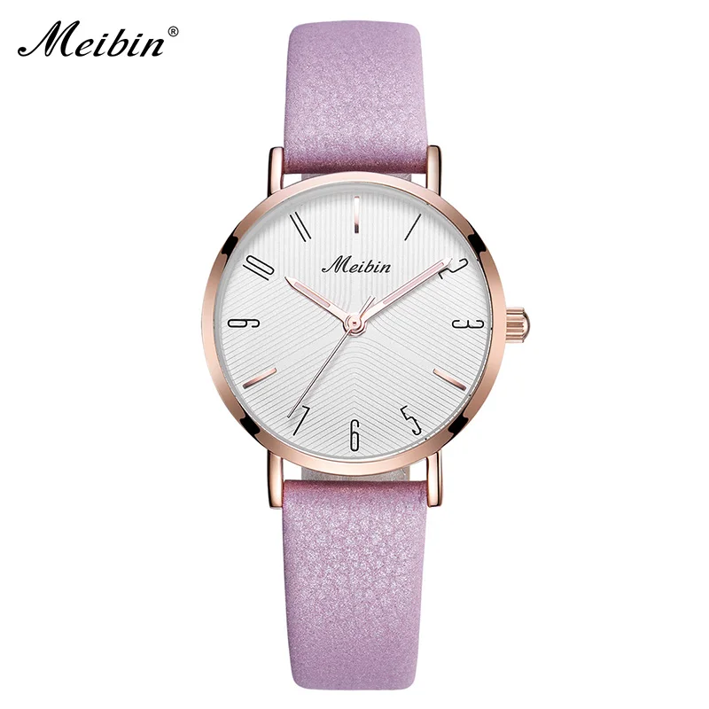 Часы наручные MEIBIN женские кварцевые брендовые Модные Элегантные повседневные с