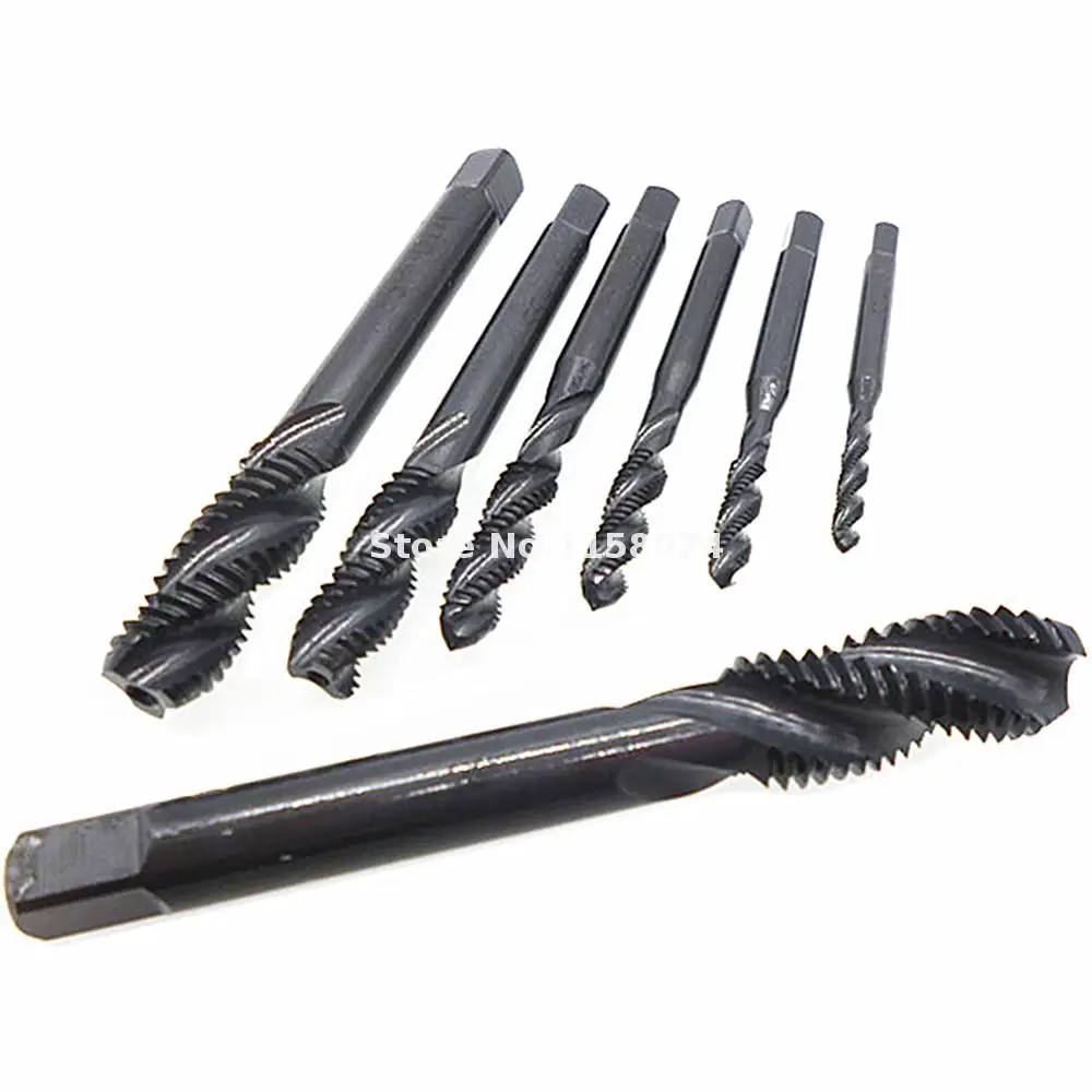 7 шт. резьбе Метрическая затычка Метчик азотирования спираль точки винтовой кран