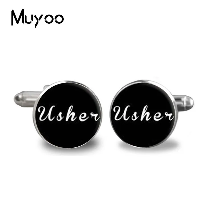 1Pair Wedding Cufflinks shirt round clip groom groomsmen gifts wedding - Groom -Wedding Cuff | Украшения и аксессуары