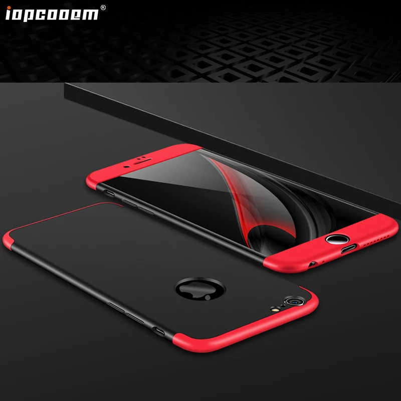 Для Apple iphone 5 5S SE 6 6S 7 8 чехол 3 в 1 Комплексная жесткая защитная задняя крышка