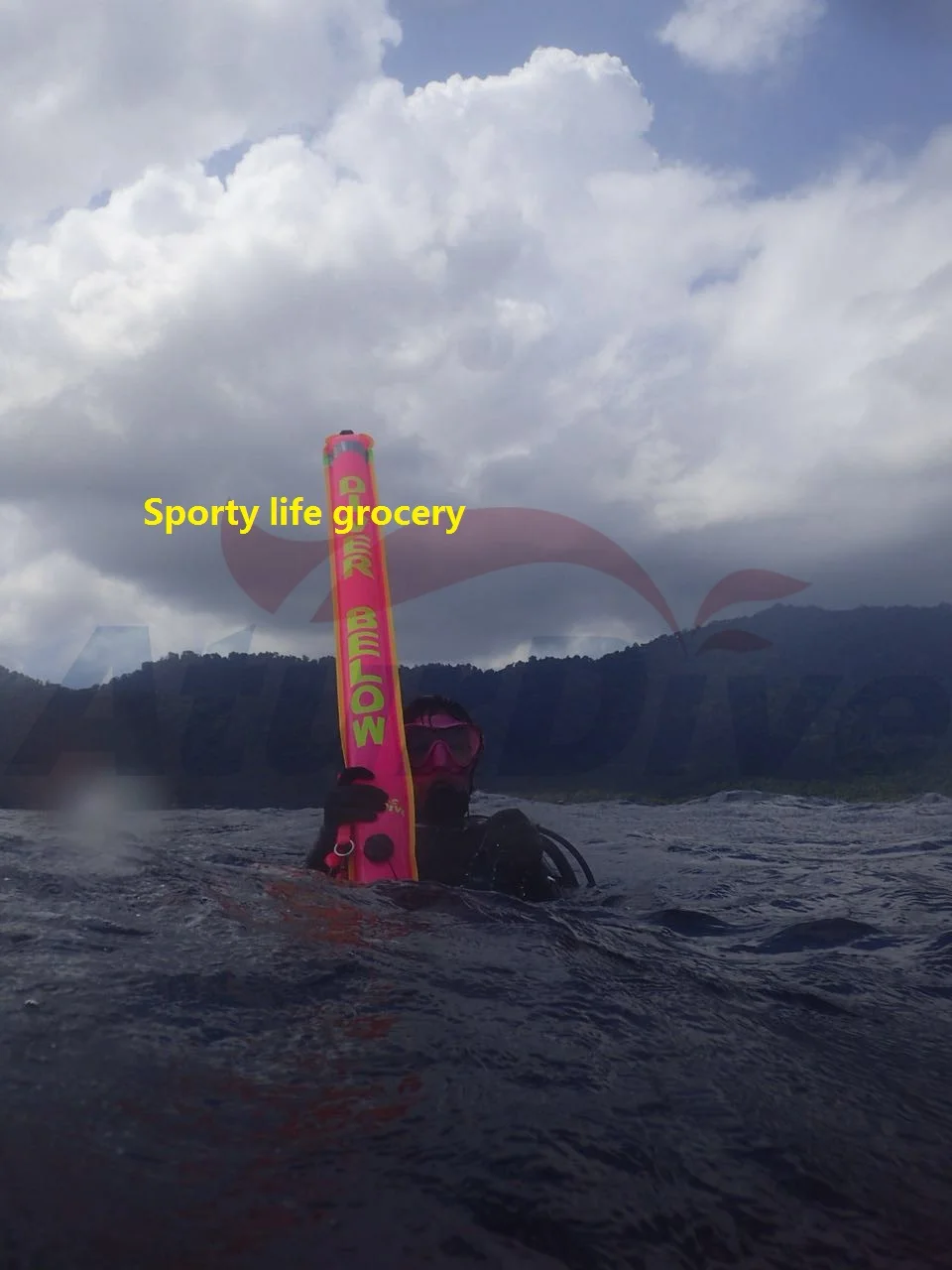 SMB подводный безопасности сигнала погружения буй float раздувать трубки 1.2Mx18cn Diver