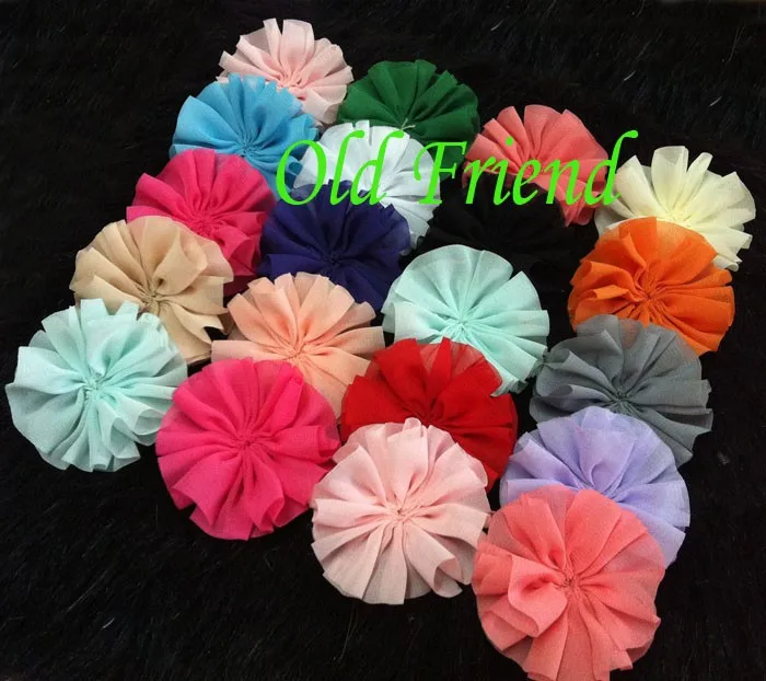 2 5 &quotБалерина шифоновая цветочная ткань цветок для повязок на голову одежда