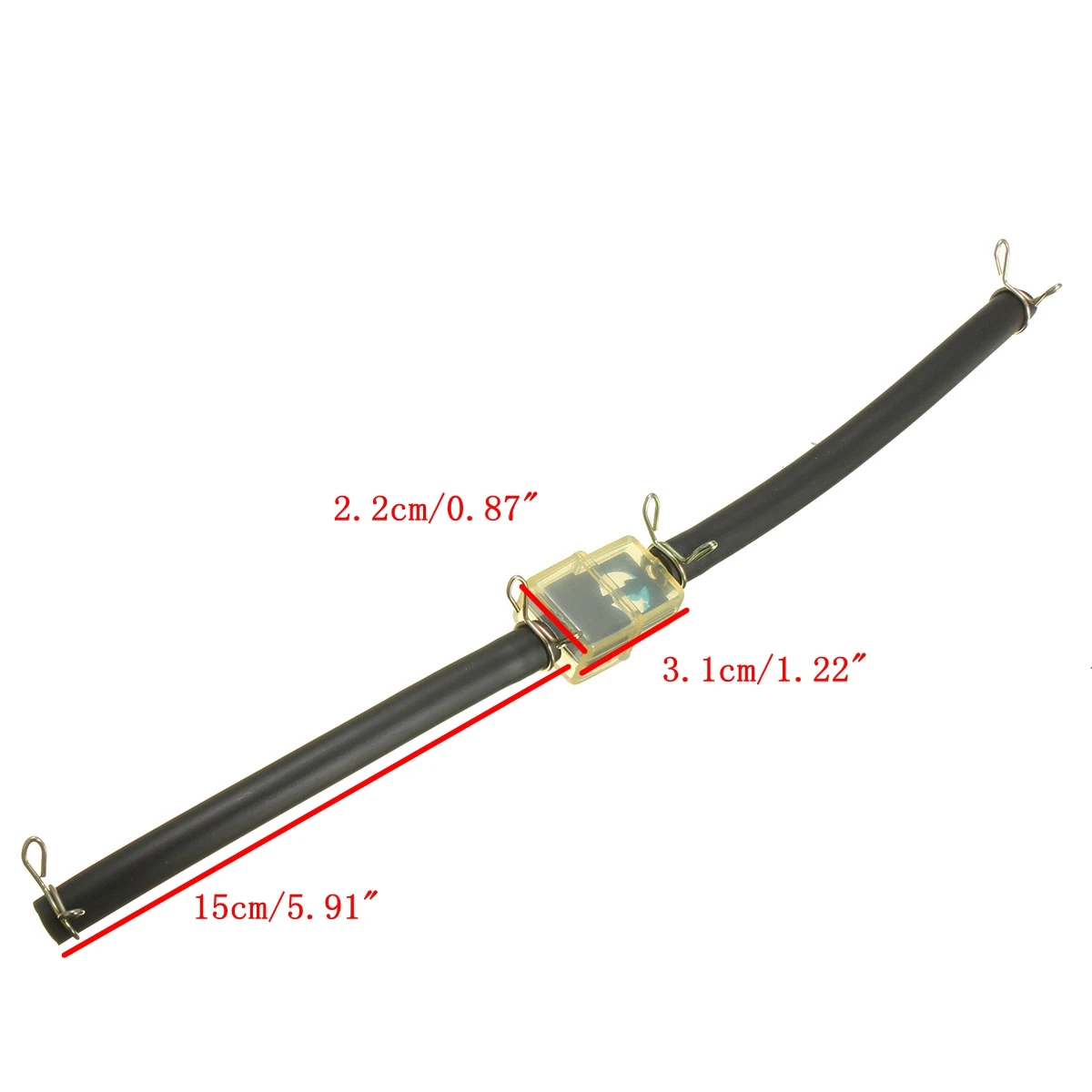 Шланг топливной трубы 6 мм с фильтром в леске + 4 зажима для мотоцикла скутера