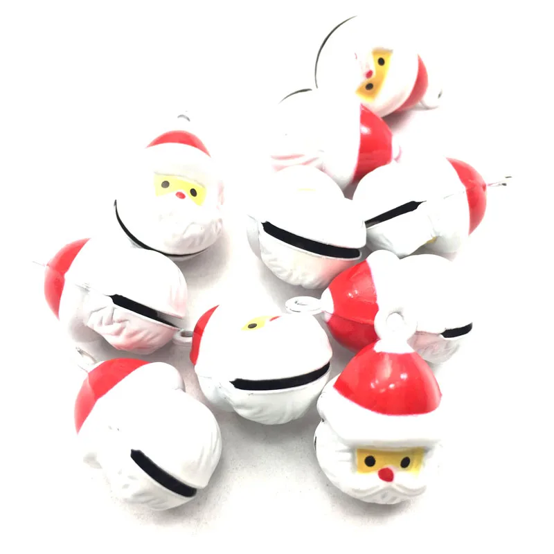 Горячая Распродажа 20 мм 10 шт./лот колокольчики шармы Рождество Санта клау для