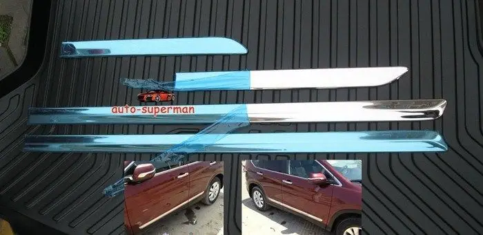 

5PC Rear Trunk Lid + Side body door molding chrome trim For HONDA CRV 2012 +