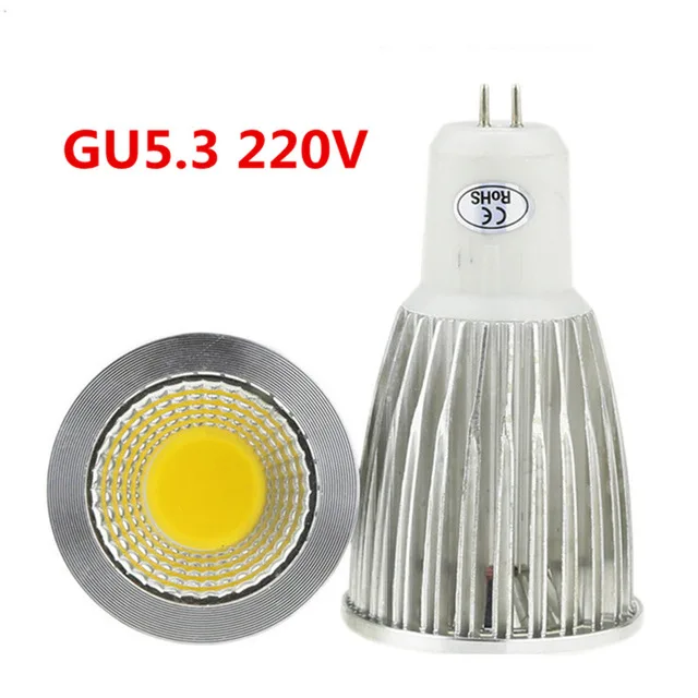 RGB 1х новые высокомощные светодиодные лампы MR16 GU10 COB 6 Вт 9 Вт 12 Вт cob-светодиоды с регулируемой яркостью прожектор Теплый Холодный белый MR 16 12 В лампа GU 10 220 В - Испускаемый цвет: RGB