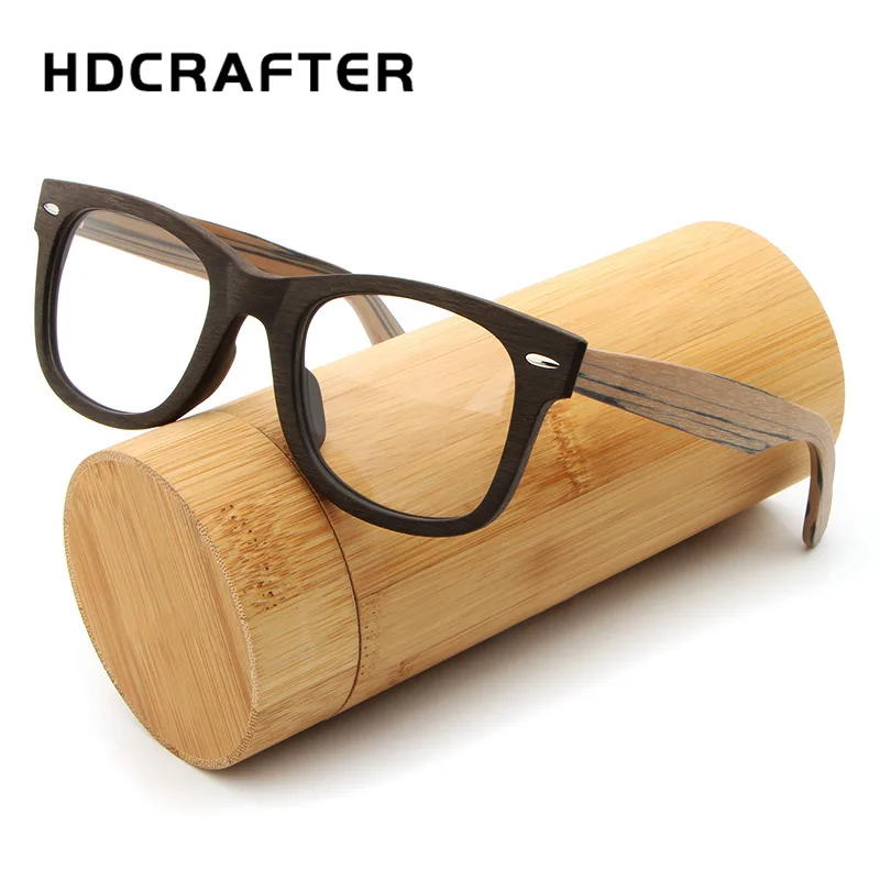 HDCRAFTER высокое качество мужские женские очки для близорукости деревянные оправа в