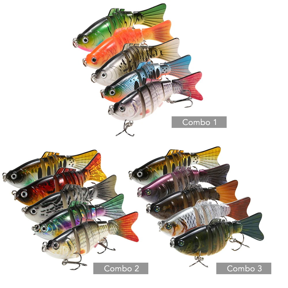 LIXADA 5 шт. рыболовные приманки снасти высотой 10 см в комплекте с набором 20 г Swimbait