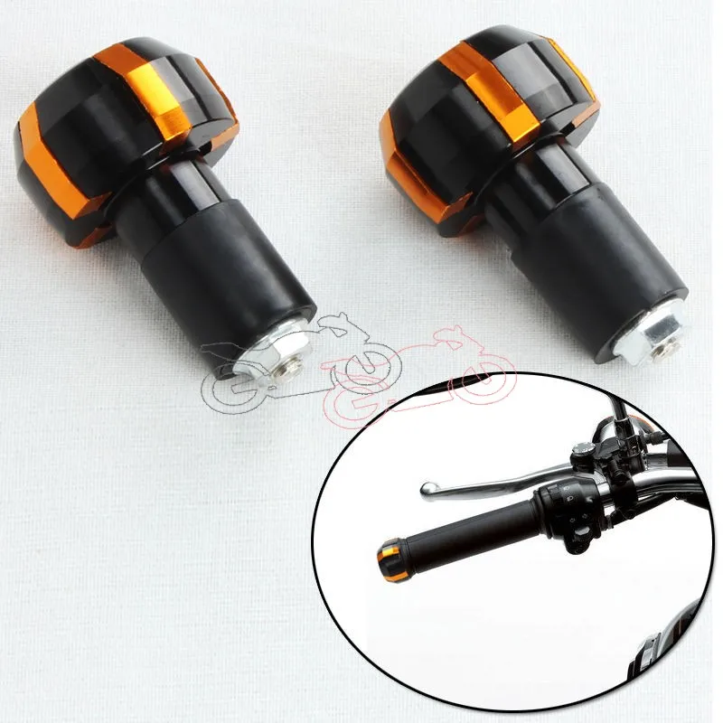 

Universal Fit Bar End Grip Plug For Honda CBR954RR Kawasaki Suzuki Yamaha 7/8" 17mm Handlebar Gold