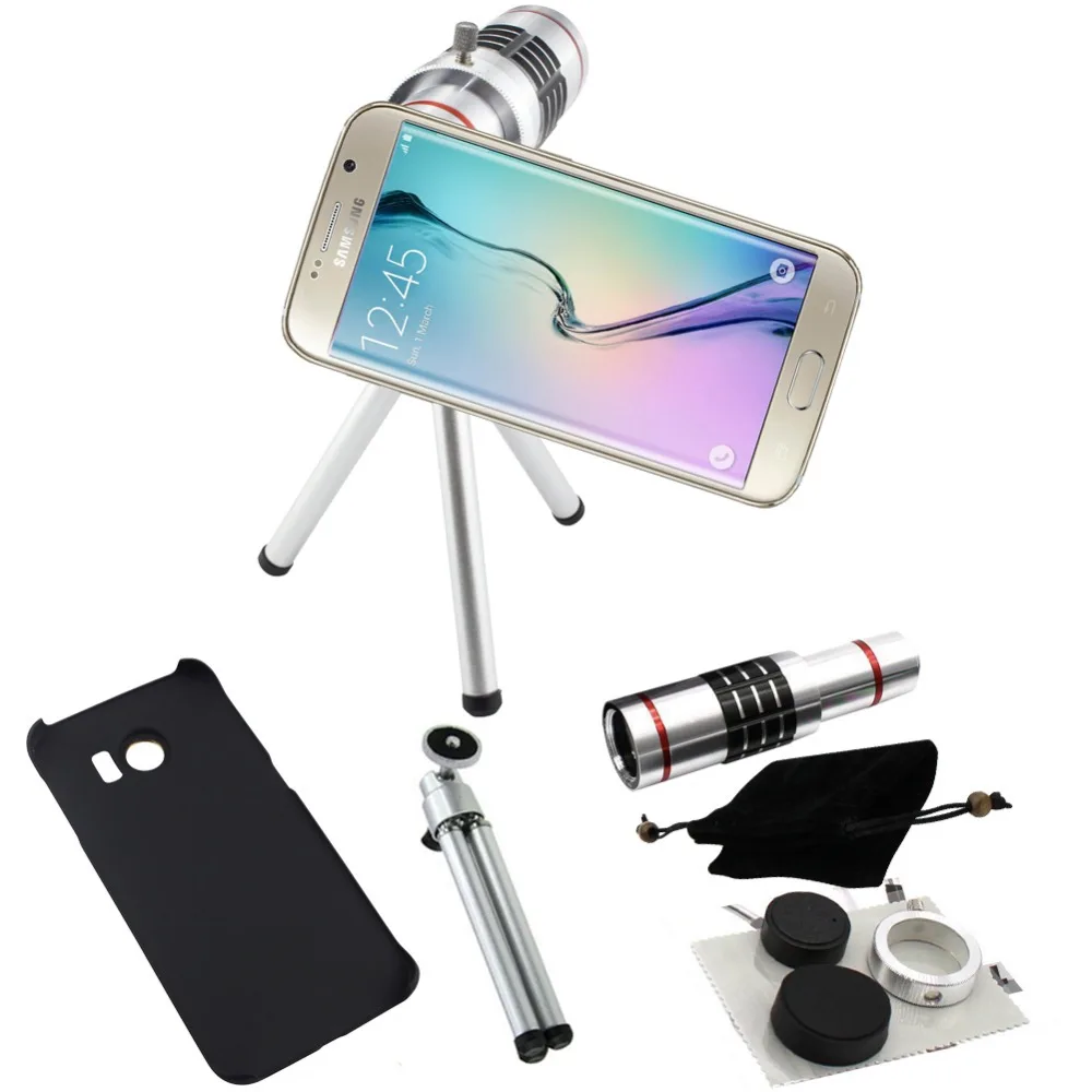 Телескоп 18x Zoom Case телефото камера фотография Lente объектив + алюминиевый штатив для