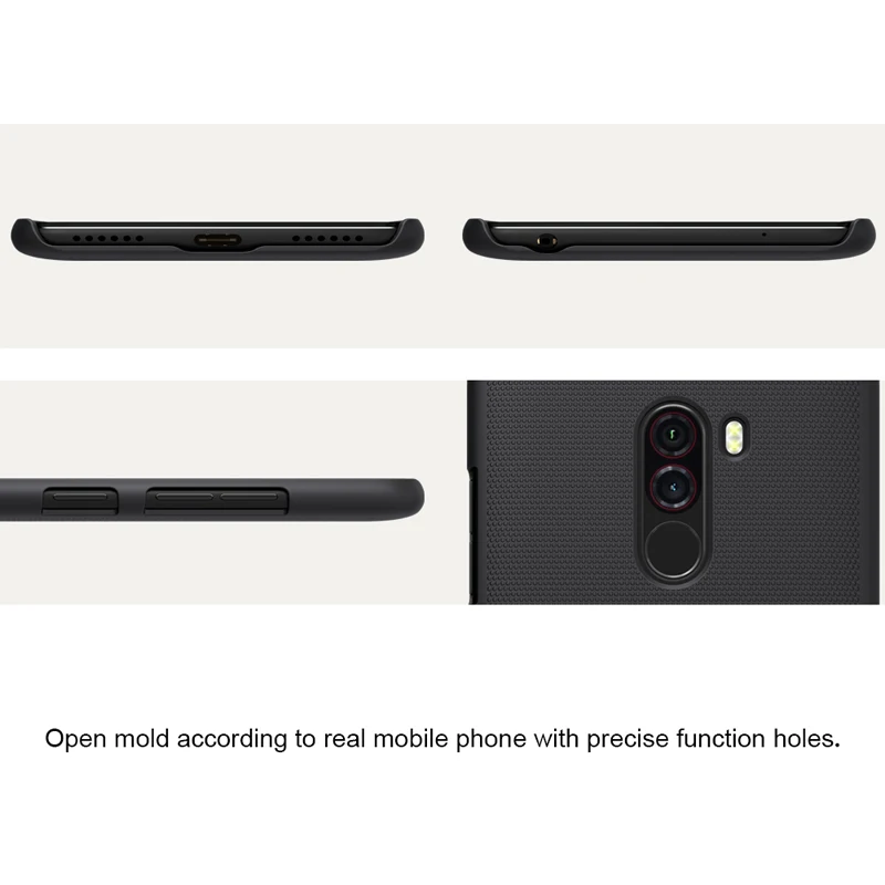 Чехол NILLKIN для Xiaomi Pocophone F1 Матовый Жесткий чехол накладка из поликарбоната 6 18