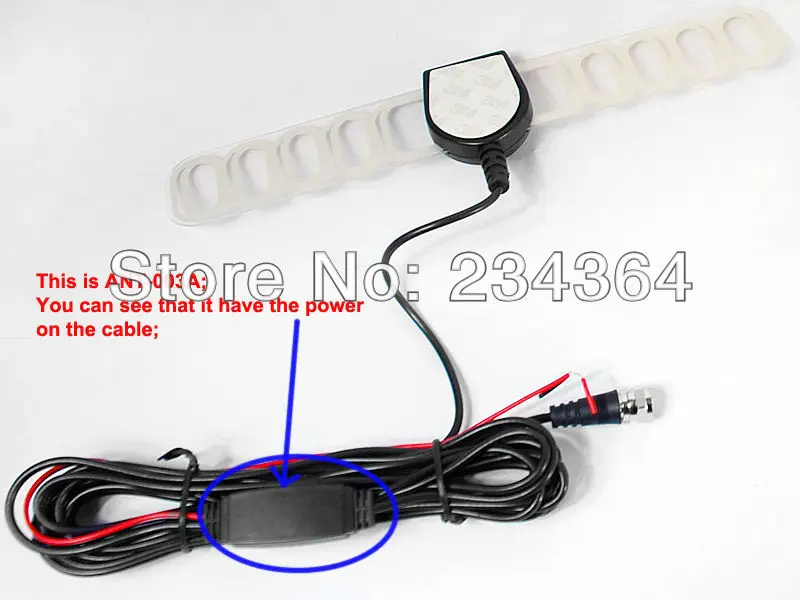 ANT-003A Auto mobile TV antenna indoor Car DVB-T tuner  aerial 25DB booster