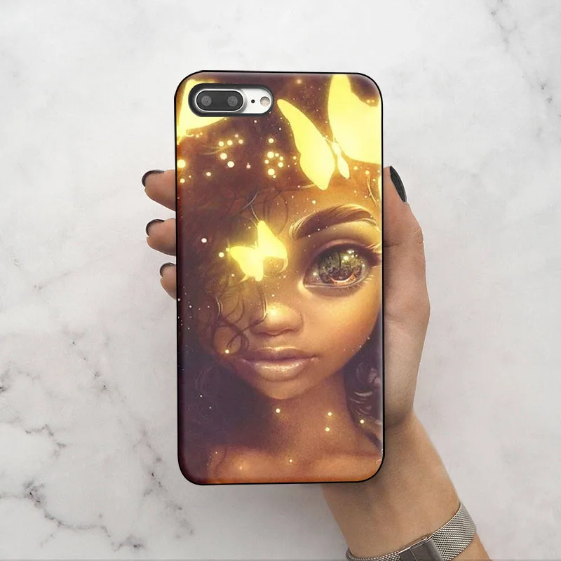 OUTMIX bunz melanin Poppin Мягкий ТПУ Черный силиконовый чехол для iPhone Xr Xs Max X или 10 8 7 6 s plus 5 5S