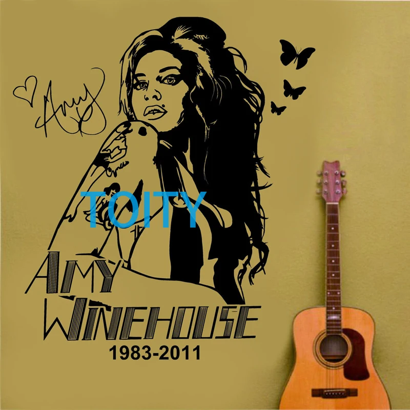 Amy Winehouse Наклейка на стену английская певица виниловая наклейка R & B музыкальный