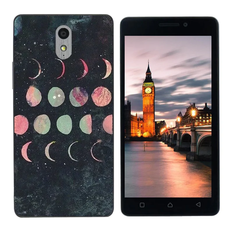 Для Lenovo Vibe P1 M силиконовый окрашенный Высококачественный ТПУ чехол с принтом для