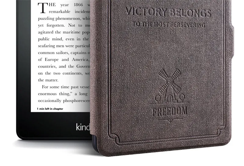 Магнитный чехол из искусственной кожи с принтом оленя для Amazon New Kindle 8-го поколения версия 6," Электронная книга мягкий чехол на заднюю панель+ пленка+ стилус