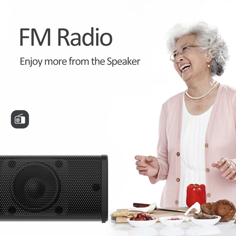 Bluetooth динамик портативный сабвуфер стерео звук пульт дистанционного управления