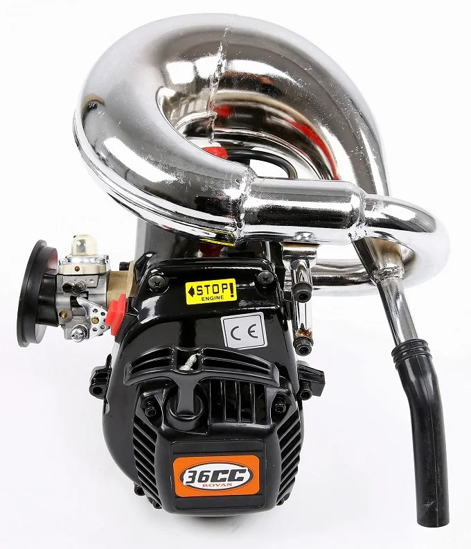 ENGINE WITH PIPE 5T 45cc газовый двигатель с настроенной трубой может для Losi 5ive-T Rovan LT DDT 5T KM X2 FG SMARTECH REMAGE REDCAT MT KINGKONG FS MCD bajer - Цвет: ENGINE WITH PIPE
