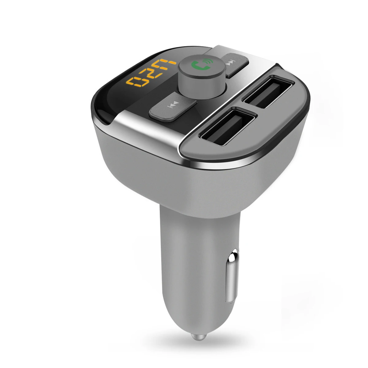 BT20 Dual USB 4 0 + 2.1A автомобильное зарядное устройство Bluetooth fm передатчик светодиодный