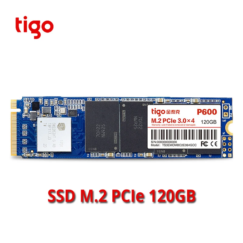 Tigo SSD M2 PCIE NVME 120 ГБ 2280 HDD Внутренний твердотельный накопитель M.2 внешний жесткий
