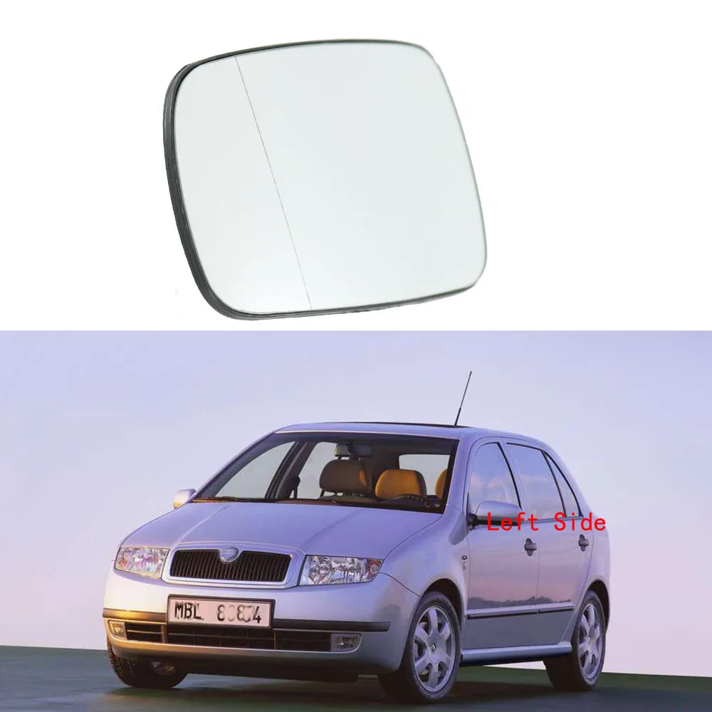 Для Skoda Fabia MK1 2000 2001 2002 2003 2004 2005 2006 2007 2008 левое боковое зеркало Стекло с подогревом