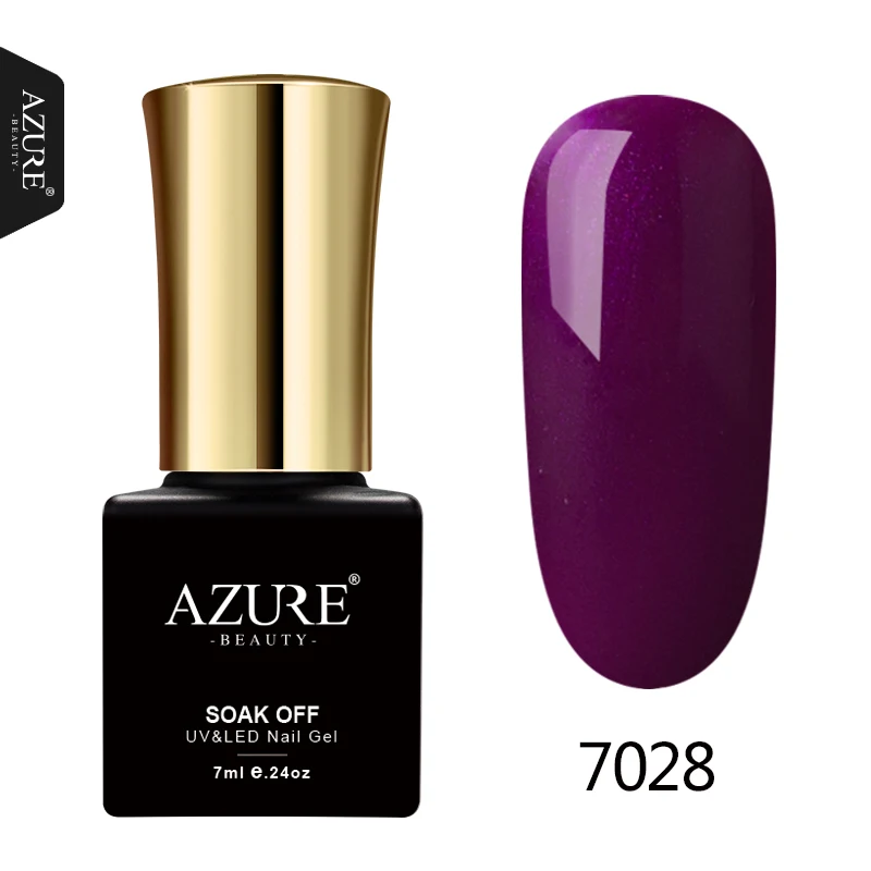 7028 Azure beauty, 50 цветов, УФ-гель для ногтей, Полупостоянный светодиодный Гель-лак для ногтей, впитывается, сделай сам, дизайн, Гель-лак для ногтей, 7 мл - Цвет: 7028