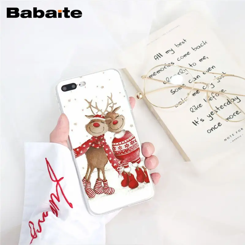A16 Babaite год Рождество олень Санта чехол для телефона для iphone 11 Pro 11Pro Max 8 7 6 6S Plus X XS MAX 5 5S SE XR - Цвет: A16