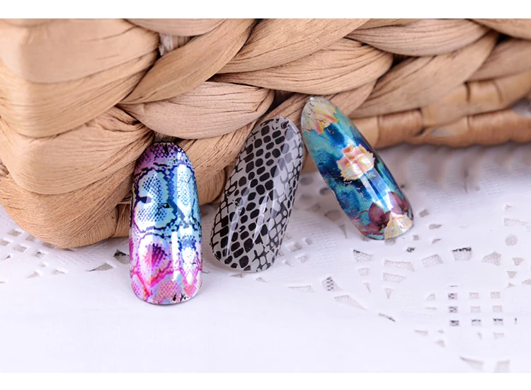 1 коробка 15 рулонов голографический набор фольги для ногтей TransparentNail Art Transfer sticker 2,5 см* 100 см Маникюр DIY Голографическая Наклейка украшения