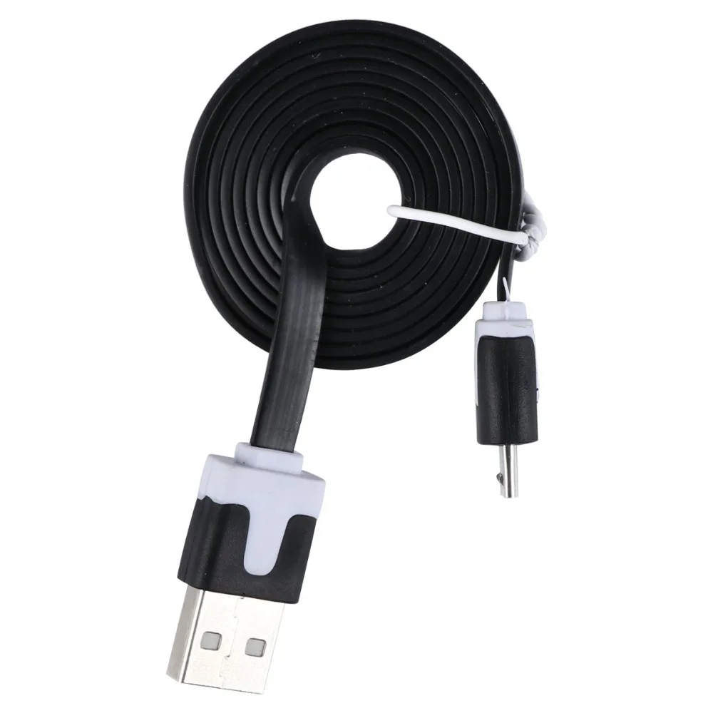 Плоский Micro USB кабель для зарядки и передачи данных 1 м|Кабели мобильных телефонов|