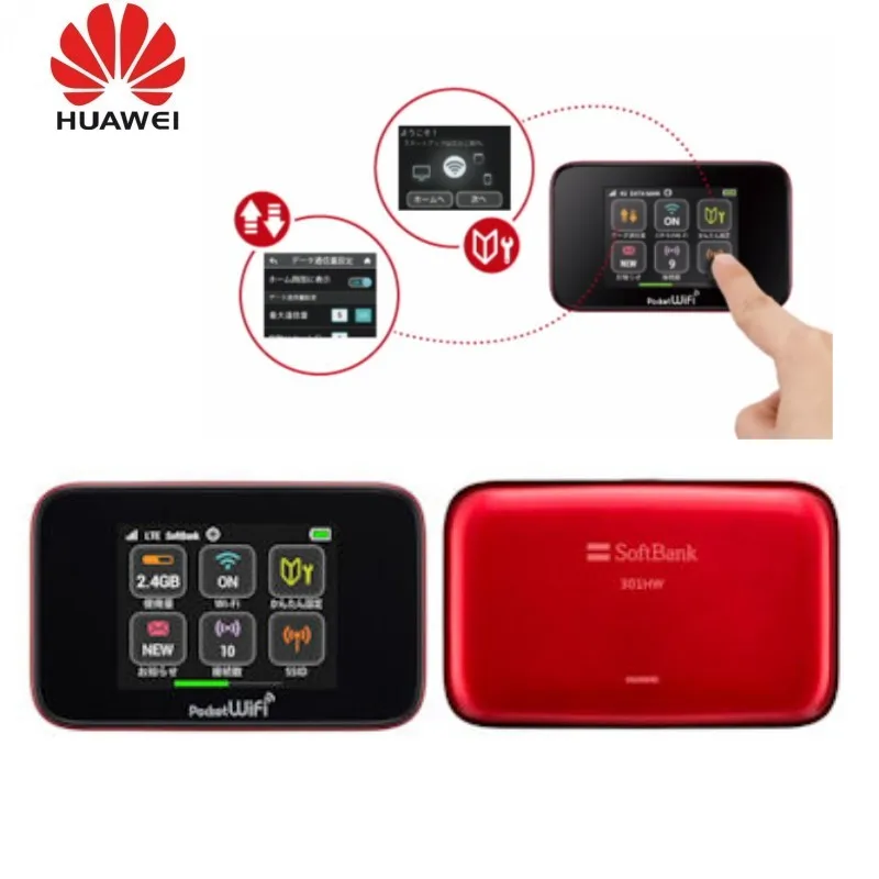 unlocked Huawei 301HW 4G pocket wifi 4g LTE wireless router with SIM card slot