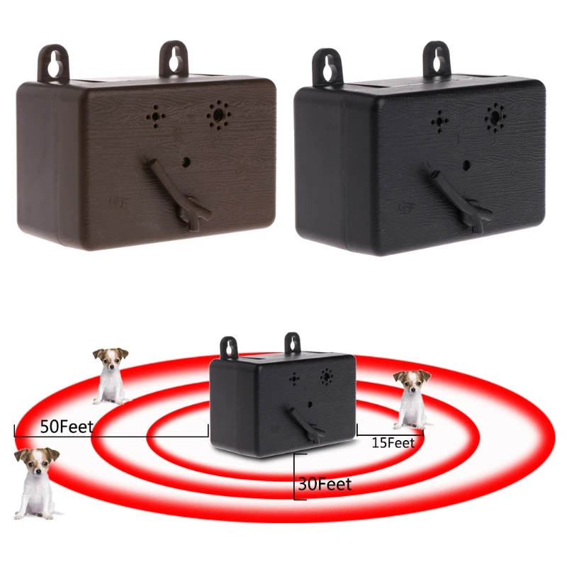 

Dog Repeller Anti Barking Device Ultrasonic Outdoors Control Training Portable