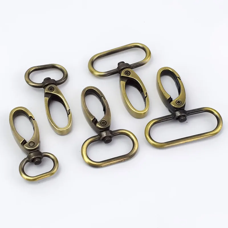 brushantibrass Meetee 10/20 штук 20/26/32/38 мм металлический мешок с пряжками и ремешком с застёжкой "Лобстер" воротник крючковый крюк "сделай сам" для цепочек для ключей, сумок, запасные части - Цвет: brushantibrass