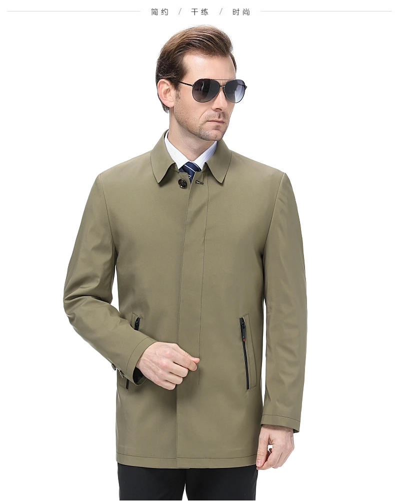 M-4XL, хит, новая весенняя/Осенняя мужская куртка, модная, на пуговицах, на заказ, свободная, средняя длина, ветровка