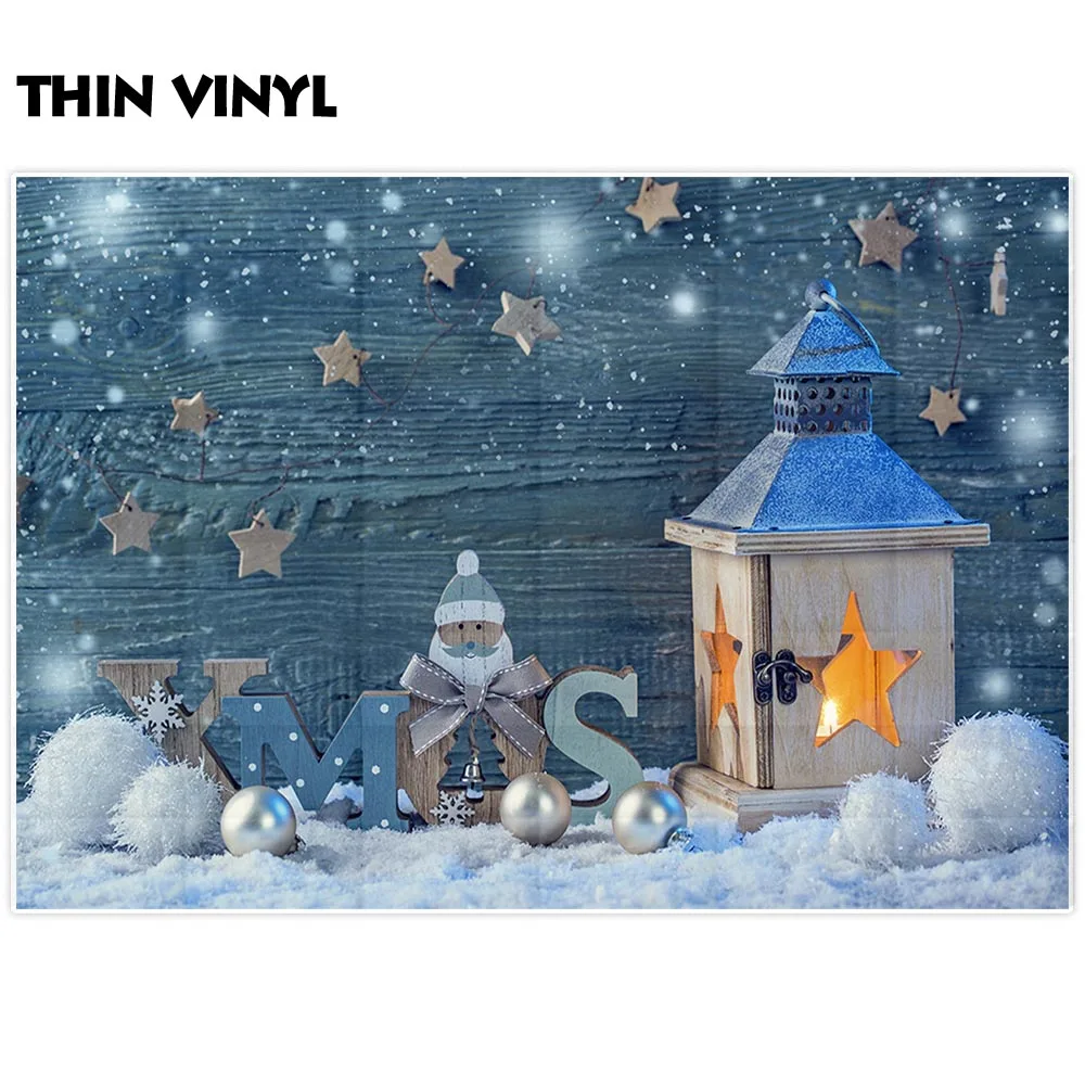 Фоны Funnytree для фотостудии деревянный Рождественский шар украшение Зимний снег