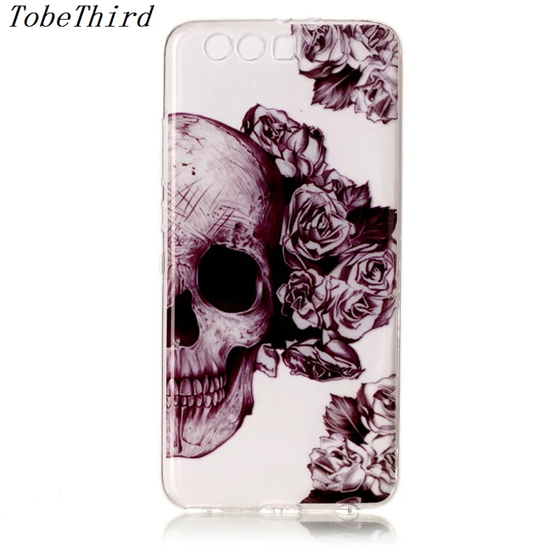 TobeThird For Huawei P10 Plus Case Soft Colorful Pattern Transparent TPU Back Cover Ascend |