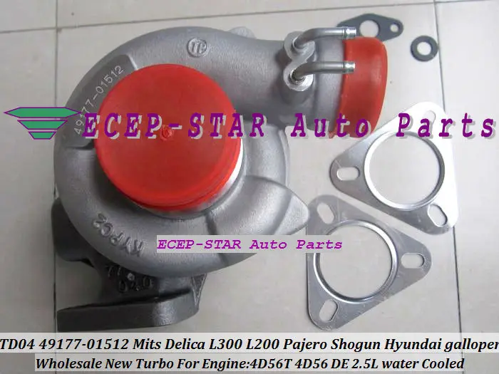 TD04 49177 01512 3 отверстия воды Прохладный Турбокомпрессор Для Mitsubishi Delica L300 L200 Pajero Shogun
