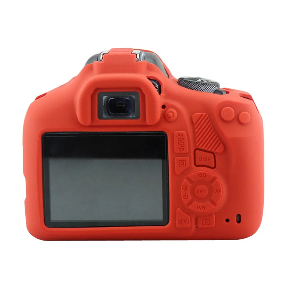 Силиконовый кожаный брони чехол для DSLR камеры защитный видеокамеры Canon T6 1300D 1500D