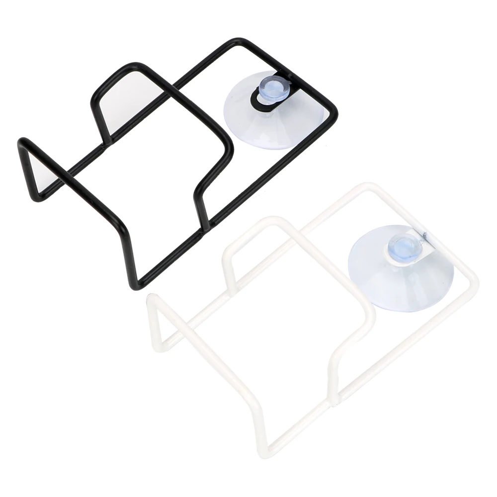With Sucker Double Layers Stand Washing Holder Sponge Cleaning Cloth Organizer Home Storage Tidy Supplies Draining Brush Rack